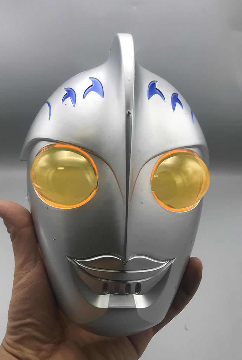Cadılar Bayramı Pörtlek Göz Camlı Uzaylı Maskesi - Robot Maskesi 24x16 cm (CLZ)