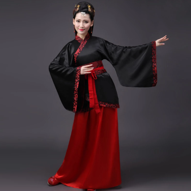 Çinli Kostümü Kız Çocuk - Çocuk Çinli Kostüm 9-10 Yaş (CLZ)