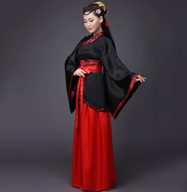 Çinli Kostümü Kız Çocuk - Çocuk Çinli Kostüm 9-10 Yaş (CLZ)