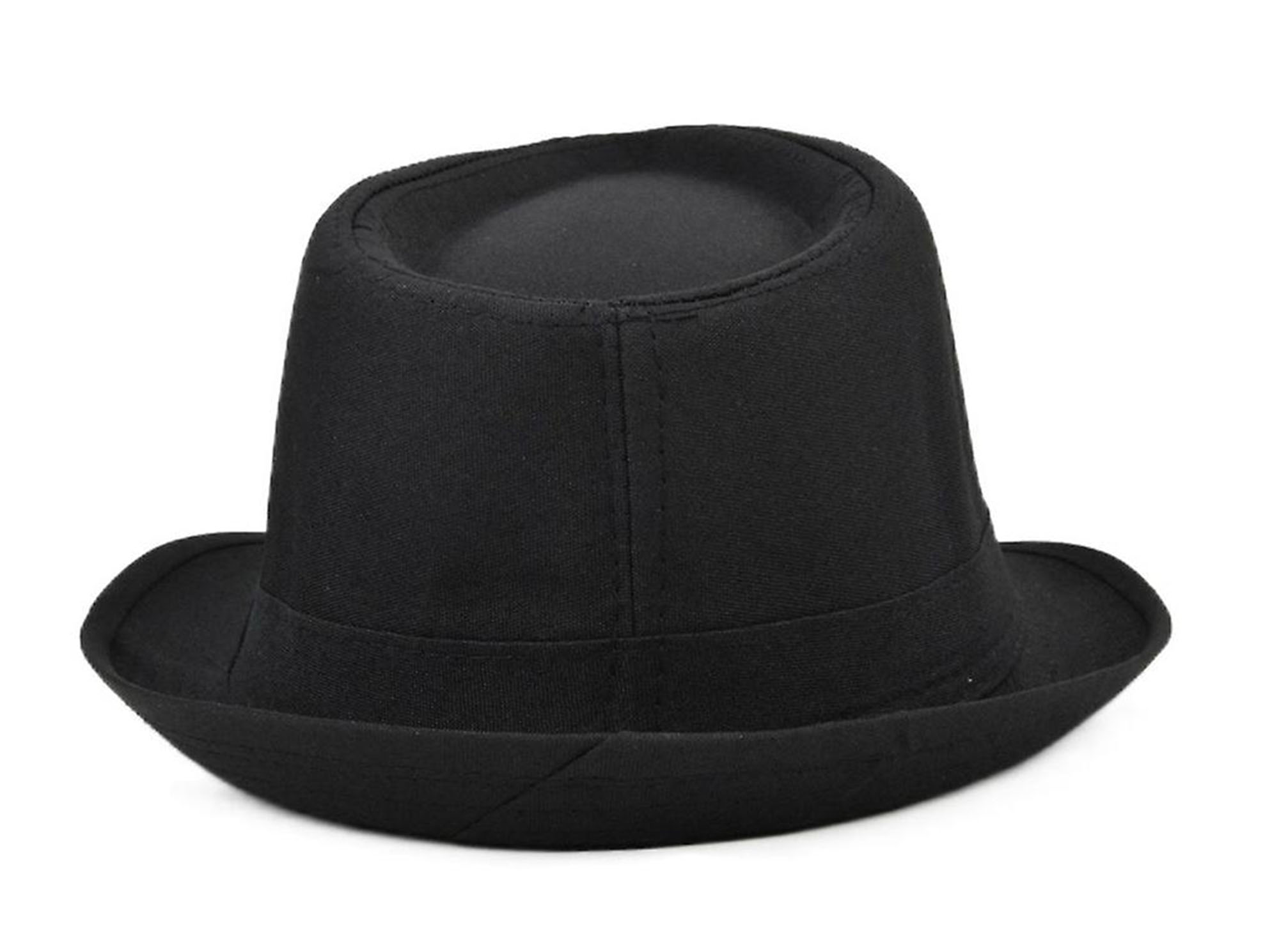 Çocuk Boy Siyah Kumaş Fötr Şapka Gösteri Şapkası Michael Jackson Şapkası 54 No (CLZ)