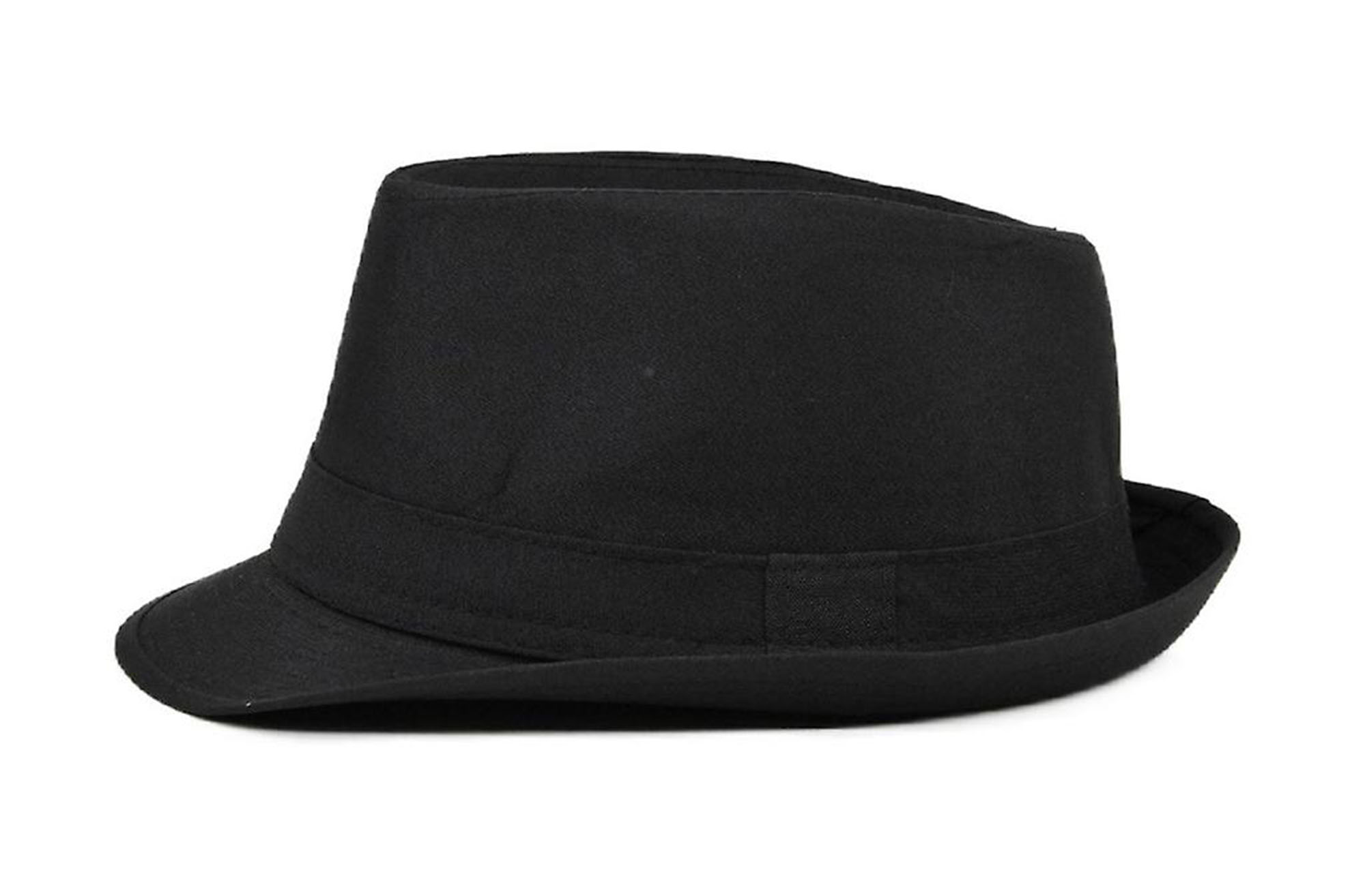 Çocuk Boy Siyah Kumaş Fötr Şapka Gösteri Şapkası Michael Jackson Şapkası 54 No (CLZ)