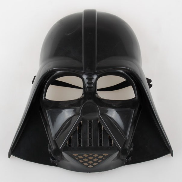 Çocuk Boy Yıldız Savaşları Star Wars Darth Vadet Maskesi ve 90 cm Pelerin Seti Siyah (CLZ)