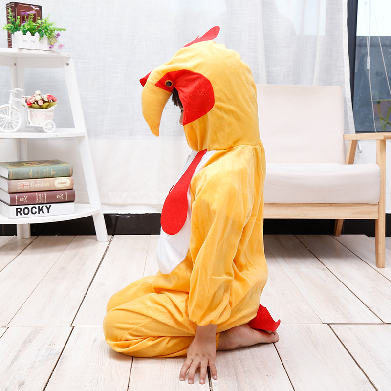 Çocuk Horoz Kostümü - Tavuk Kostümü 2-3 Yaş 80 cm (CLZ)