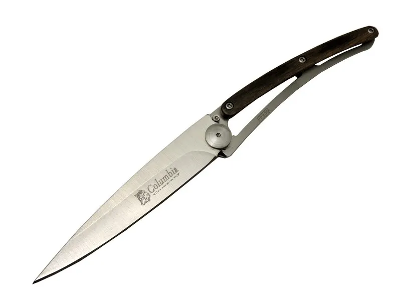 Columbia EXT 2990C Deejo Koyu Kahve Kamp Çakı 22,5cm- Manuel, Kemerlikli, Ultra Hafif