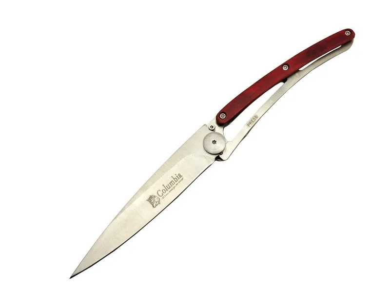 Columbia EXT 2990D Deejo Kırmızı Kamp Çakı 22,5cm- Manuel, Kemerlikli, Ultra Hafif
