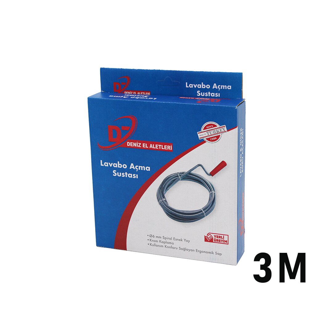 SUSTA 3MT SUSTA SPiRAL LAVABO - GİDER AÇAR