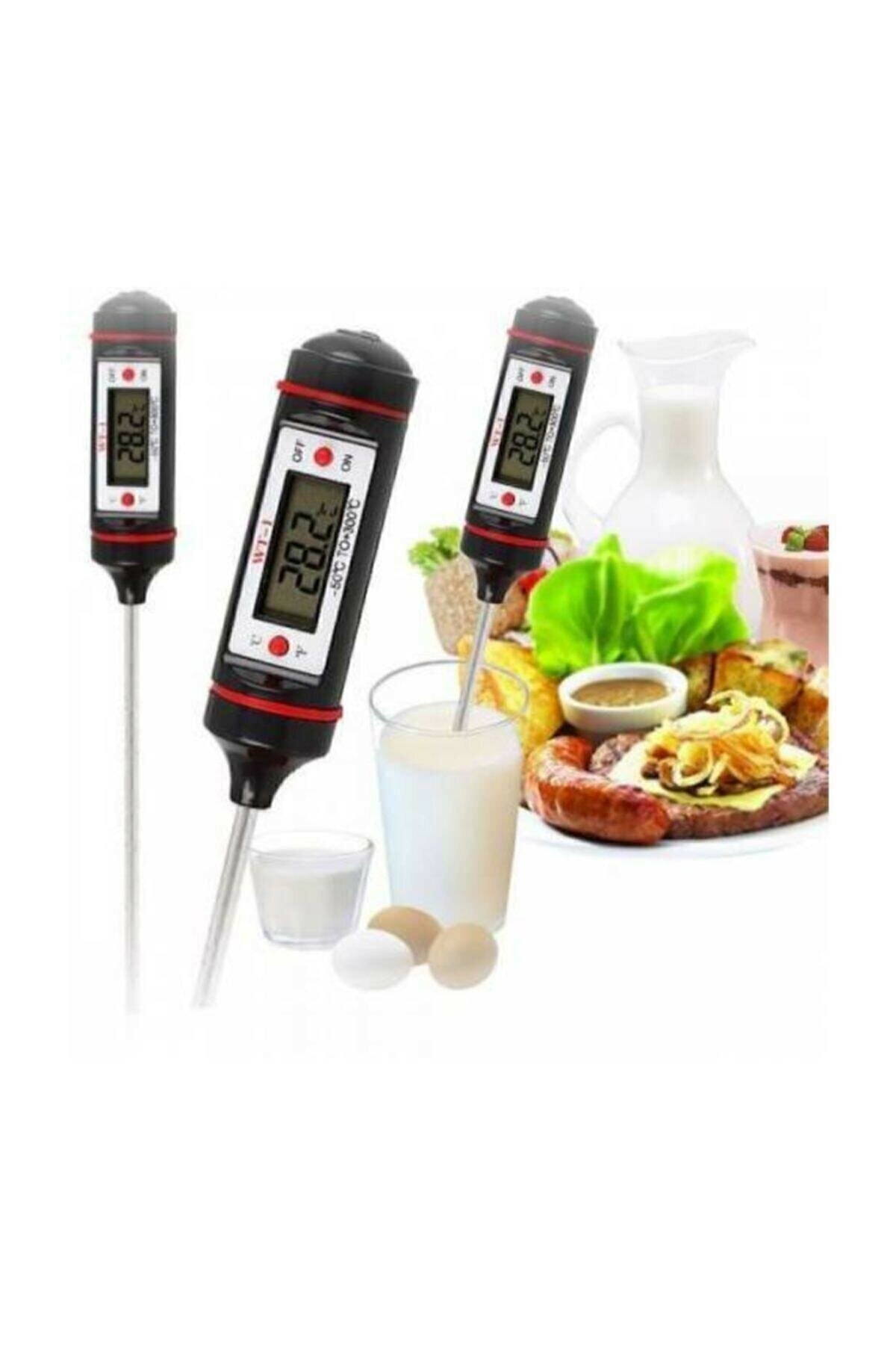 CLZ174 Dijital Gıda Termometresi Sıvı Gıda Et Su Süt Mama Sıcaklık Ölçer - Özel Kutulu