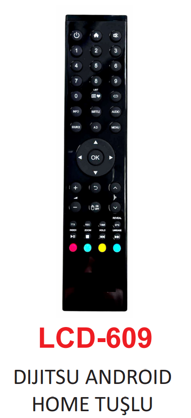 CLZ174 Dijitsu Android Serisi LCD-LED TV Kumanda LCD-609