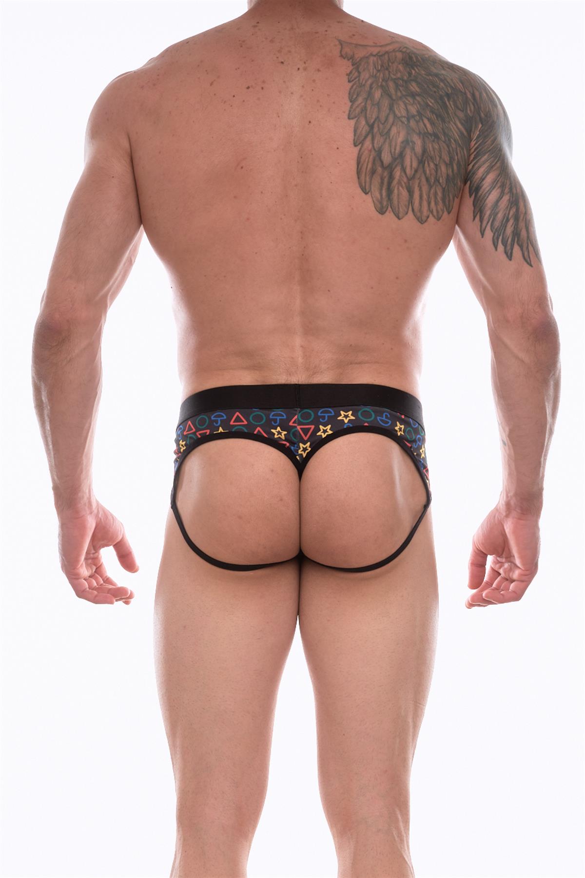 Erkek Desenli Jockstrap Çamaşır