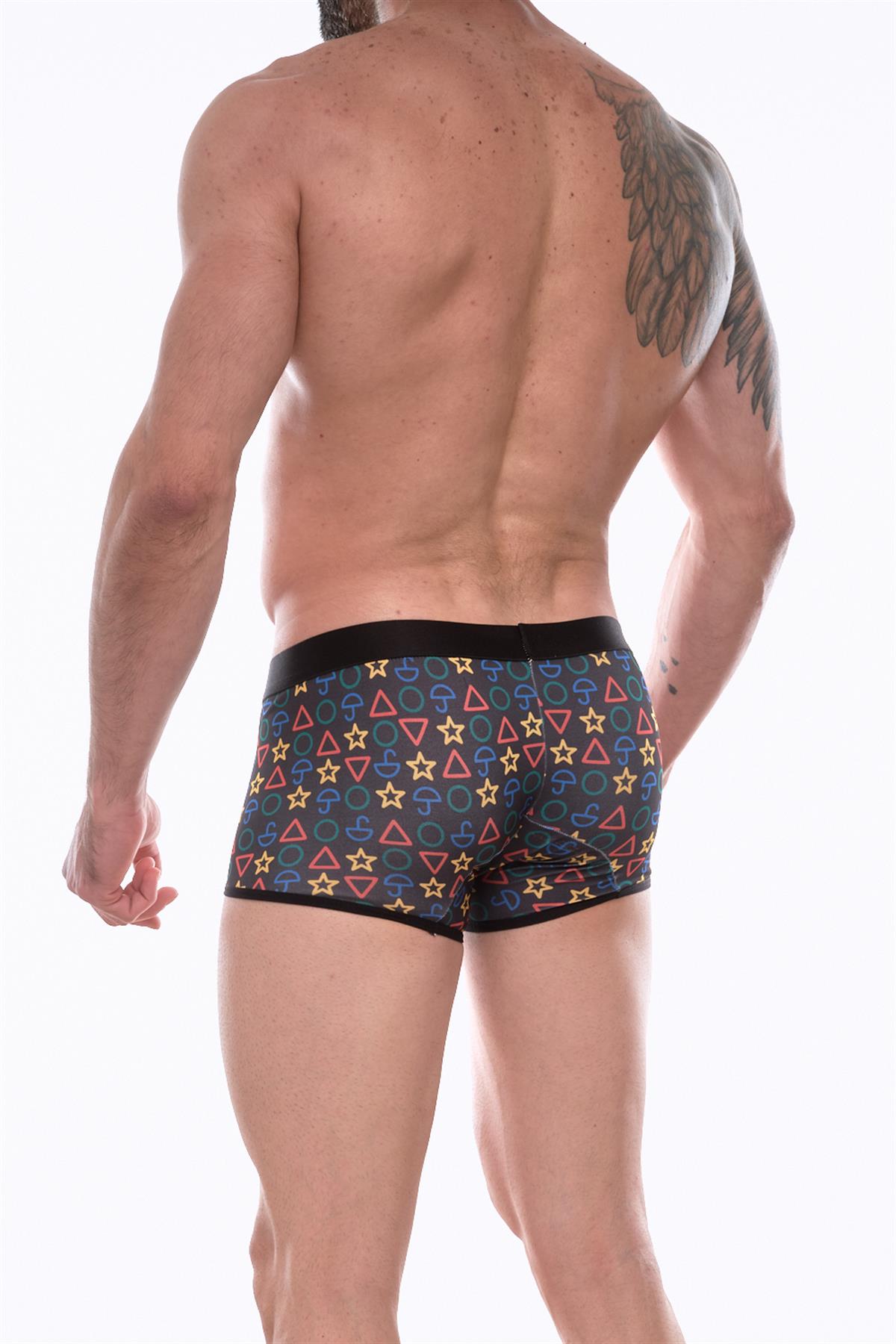 Erkek Desenli Mini Boxer