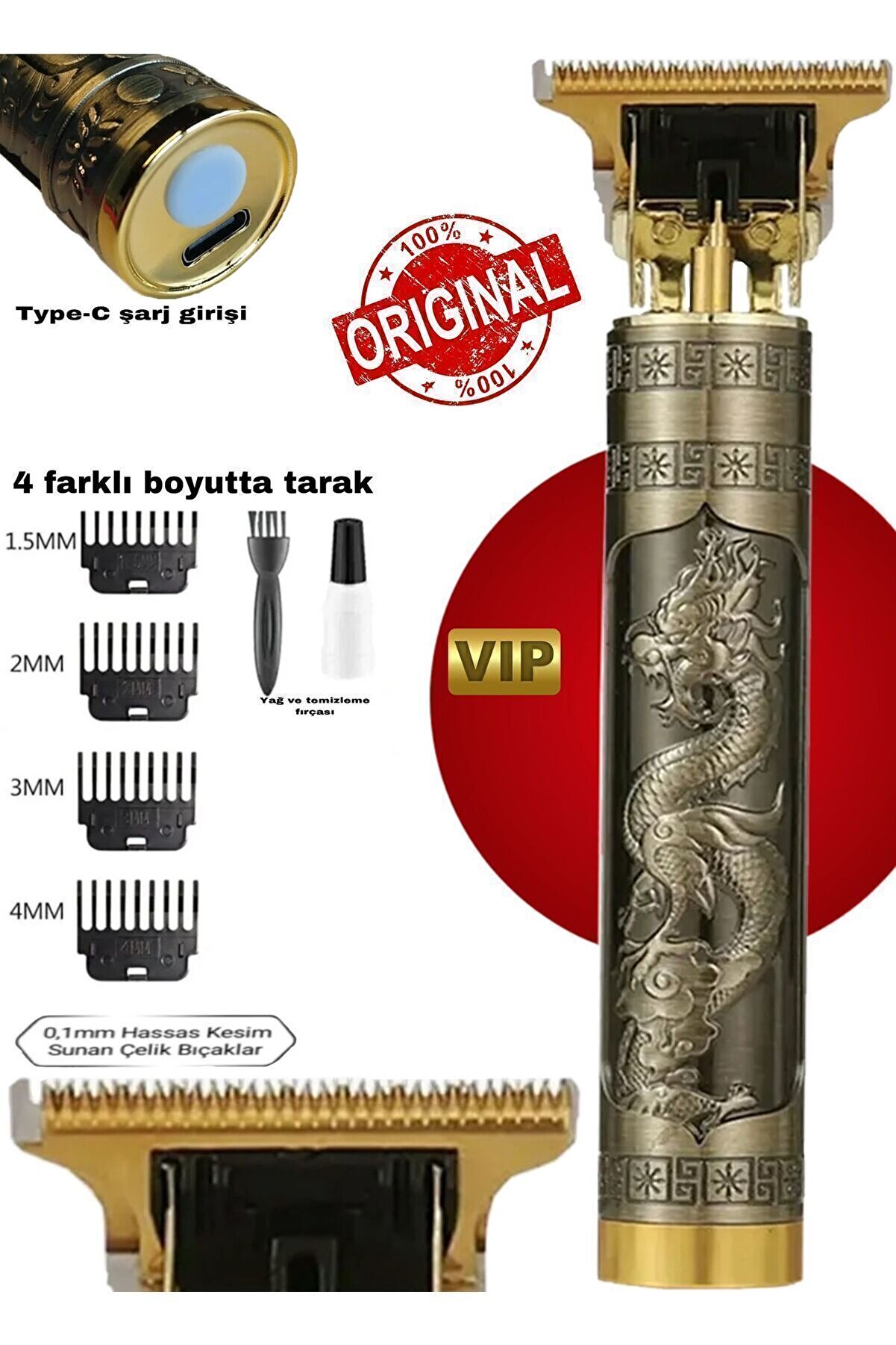 Dragon Çelik Kasa Profesyonel Saç Sakal Ense Çizim Tüm Vücut Tüyü Lazer Öncesi Tıraş Makinesi Dragon Çelik Kasa Profesyonel Saç Sakal Ense Çizim Tüm Vücut Tüyü Lazer Öncesi Tıraş Makinesi