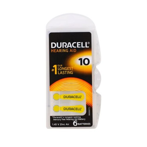 Duracell 10 Numara İşitme Cihazı Pili 6'Lı Paket Duracell 10 Numara İşitme Cihazı Pili 6'Lı Paket