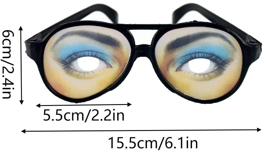 Efsane Şaka Gözlüğü Delikli Şaka Gözlüğü Bayan Model 15x6 cm (CLZ)