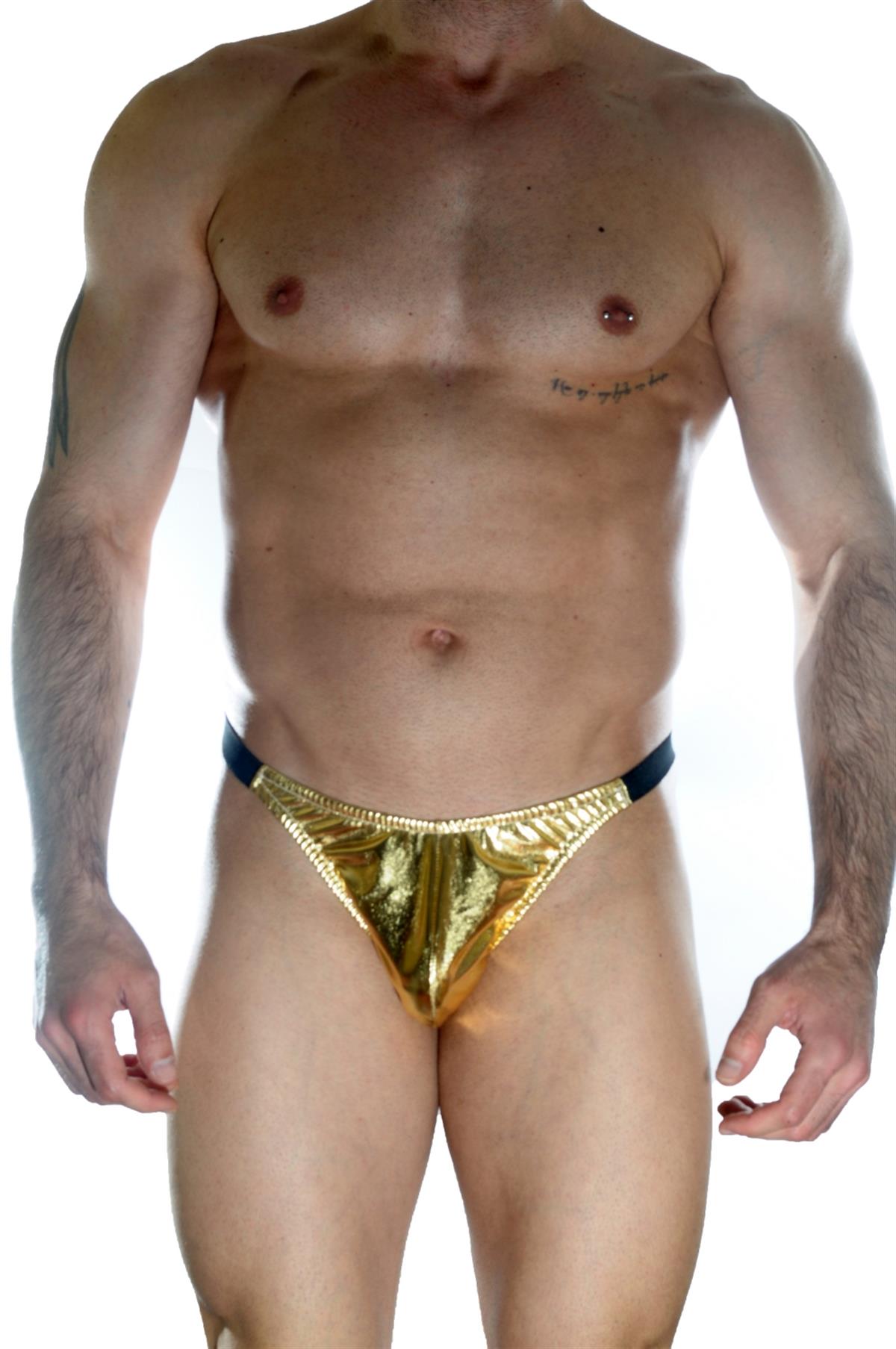 Erkek Arkası Büzgülü Gold Brazillian Slip