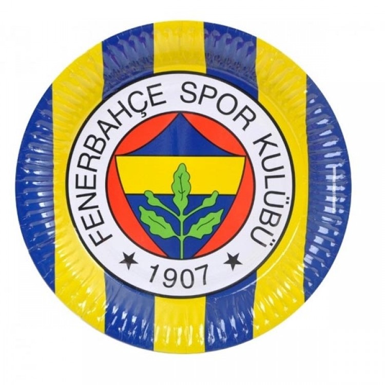 Fenerbahçe Temalı Karton Tabak 8 Adet (CLZ)