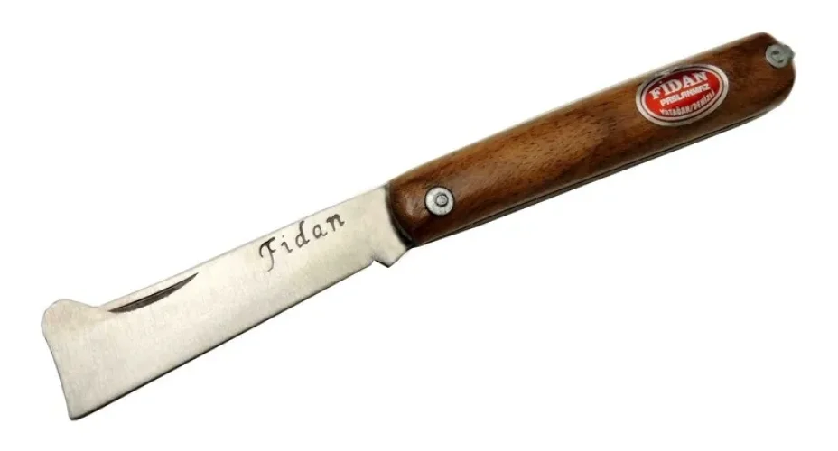 Fidan AS 20 Kahverengi Bahçe Aşı Çakısı 18,5cm - Manuel, Ahşap Sap Fidan AS 20 Kahverengi Bahçe Aşı Çakısı 18,5cm - Manuel, Ahşap Sap