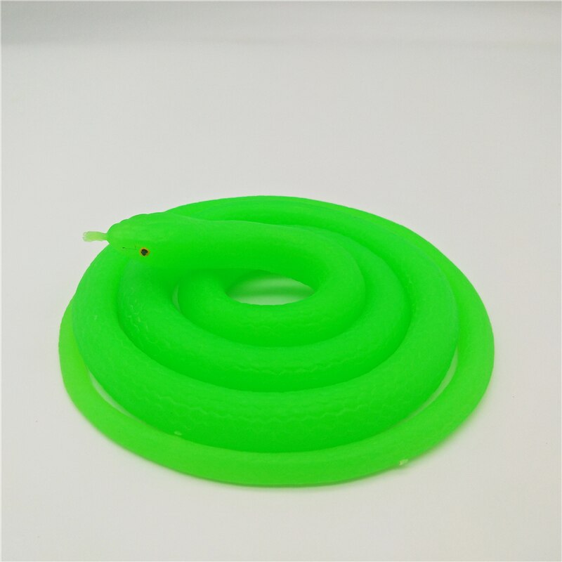 Fosfor Yeşil Renk Gerçekçi Görünüm Şaka Yumuşak Yılan 120 cm  (CLZ)