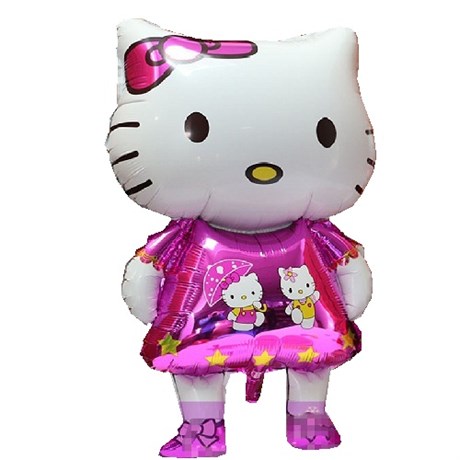 Fuşya Renk Hello Kitty Uçan Folyo Balon 80 cm (CLZ)