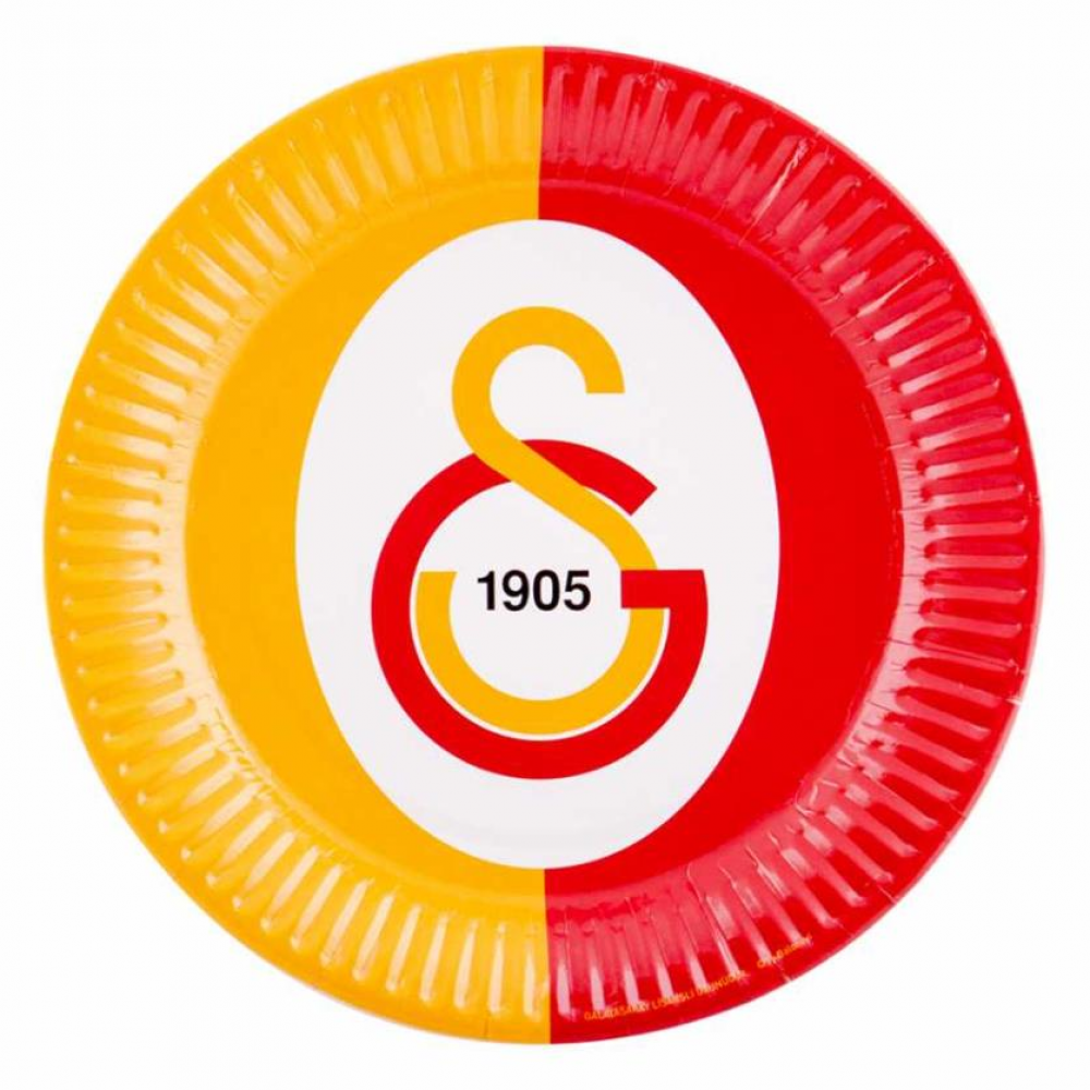Galatasaray Temalı Karton Tabak 8 Adet (CLZ)
