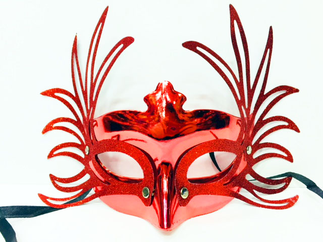 Geyik Model Parti Maskesi Kırmızı  (CLZ)