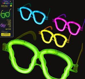 Glow Partisi Fosforlu Gözlükler 6 Renk 6 Adet  (CLZ)