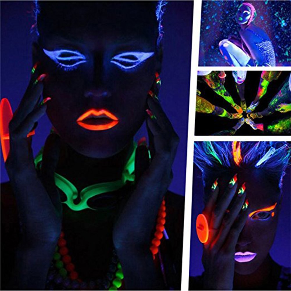 GlowPaint 6’lı Neon Boya – UV Işıkta Parlayan Makyaj Seti