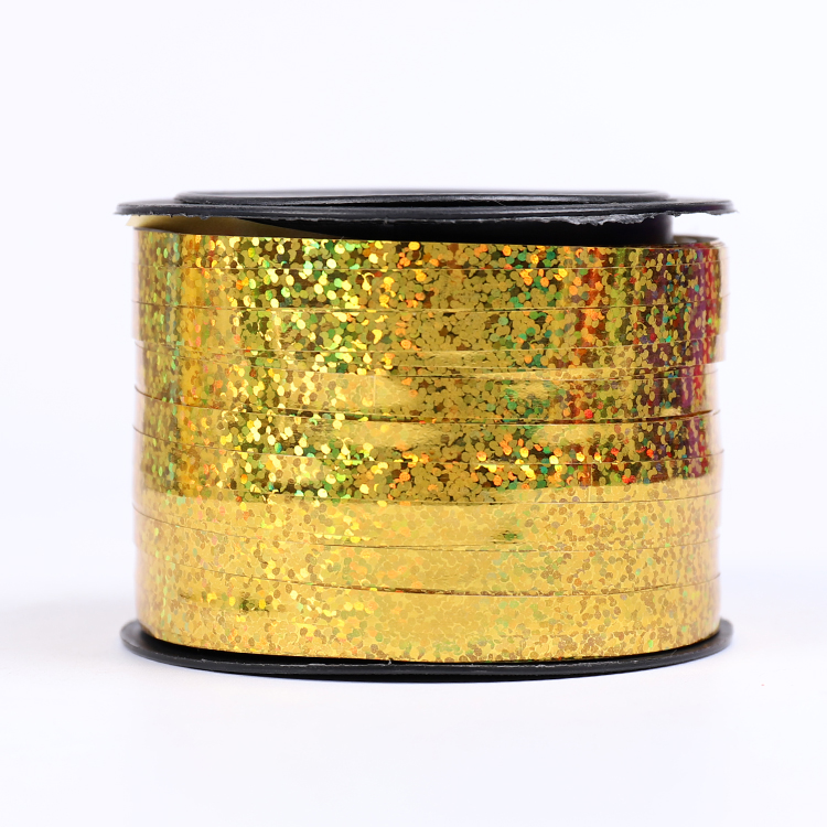Gold Renk Ekstra Metalik Metalize Rafya İp 90 Metre (CLZ)