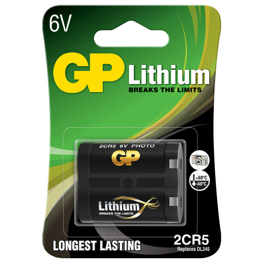 GP 2CR5 / DL245 6V Lityum Pil GP 2CR5 / DL245 6V Lityum Pil