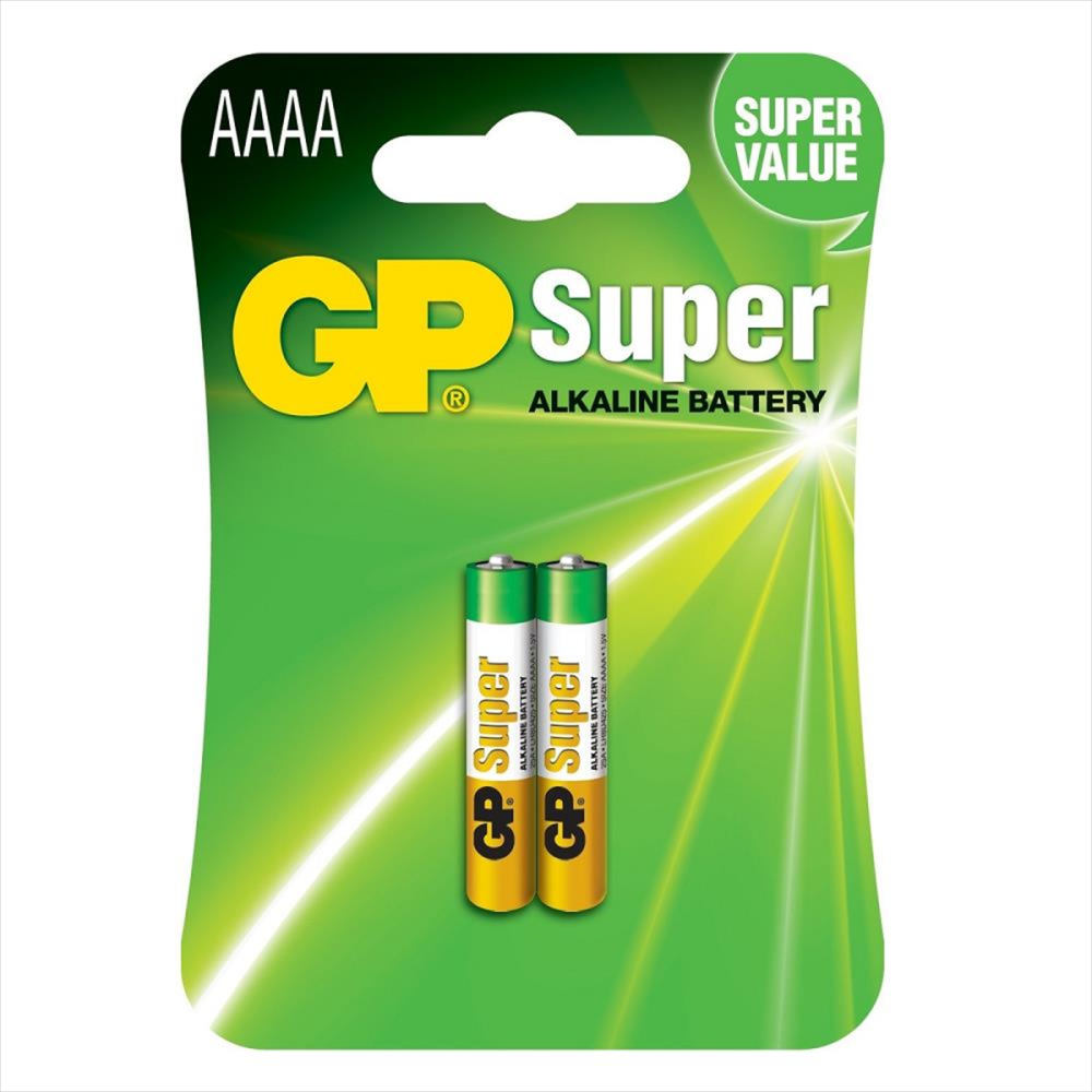 GP AAAA Alkalin Pil 2li Blister GP AAAA Alkalin Pil 2li Blister