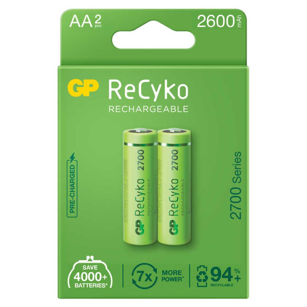 GP ReCyko 2600mAh AA Şarj Edilebilir Kalem Pil 2'lİ Paket GP ReCyko 2600mAh AA Şarj Edilebilir Kalem Pil 2'lİ Paket