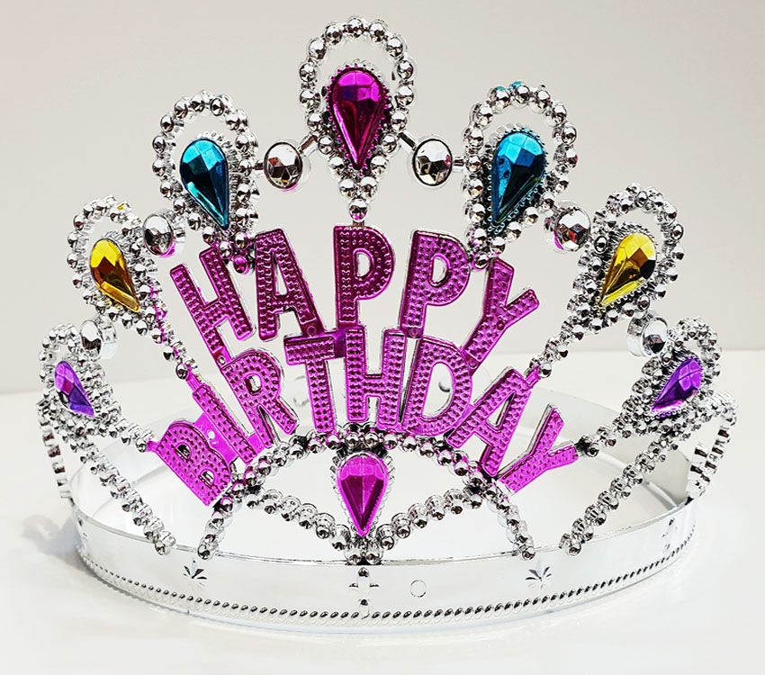 Gümüş Renk Happy Birthday Yazılı Doğum Günü Tacı 60 cm Gümüş Renk Happy Birthday Yazılı Doğum Günü Tacı 60 cm