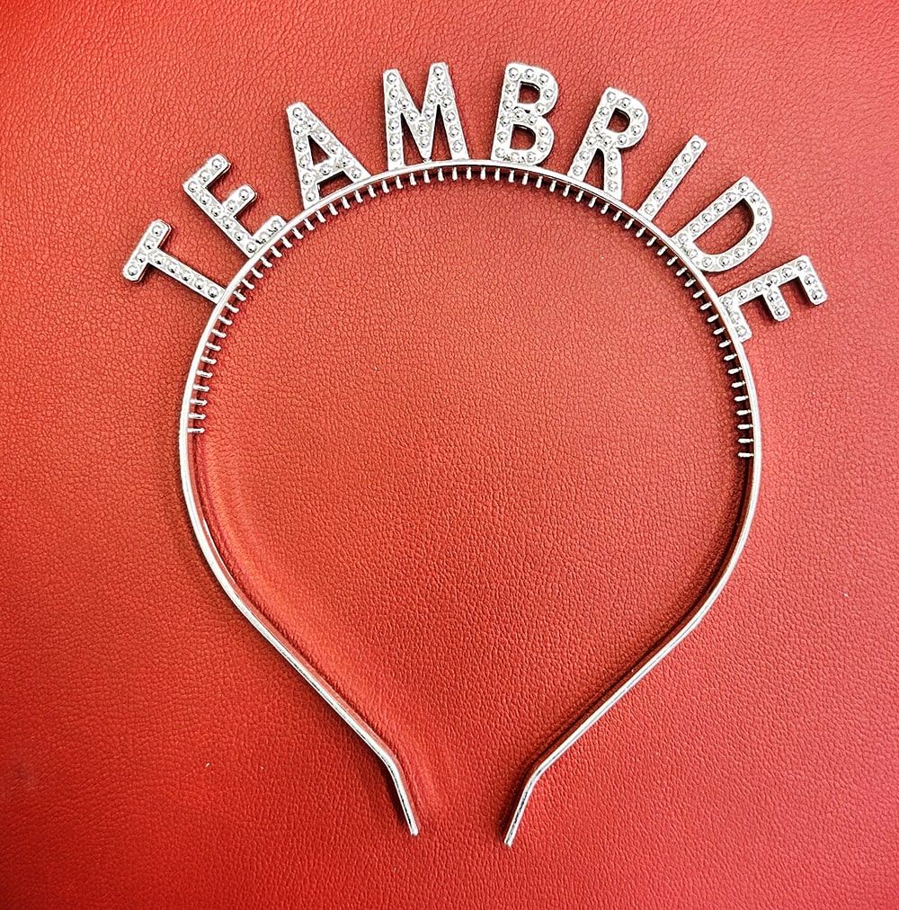 Gümüş Renk Team Bride Taç Plastik – Gelin ve Nedime Tacı Gümüş Renk Team Bride Taç Plastik – Gelin ve Nedime Tacı