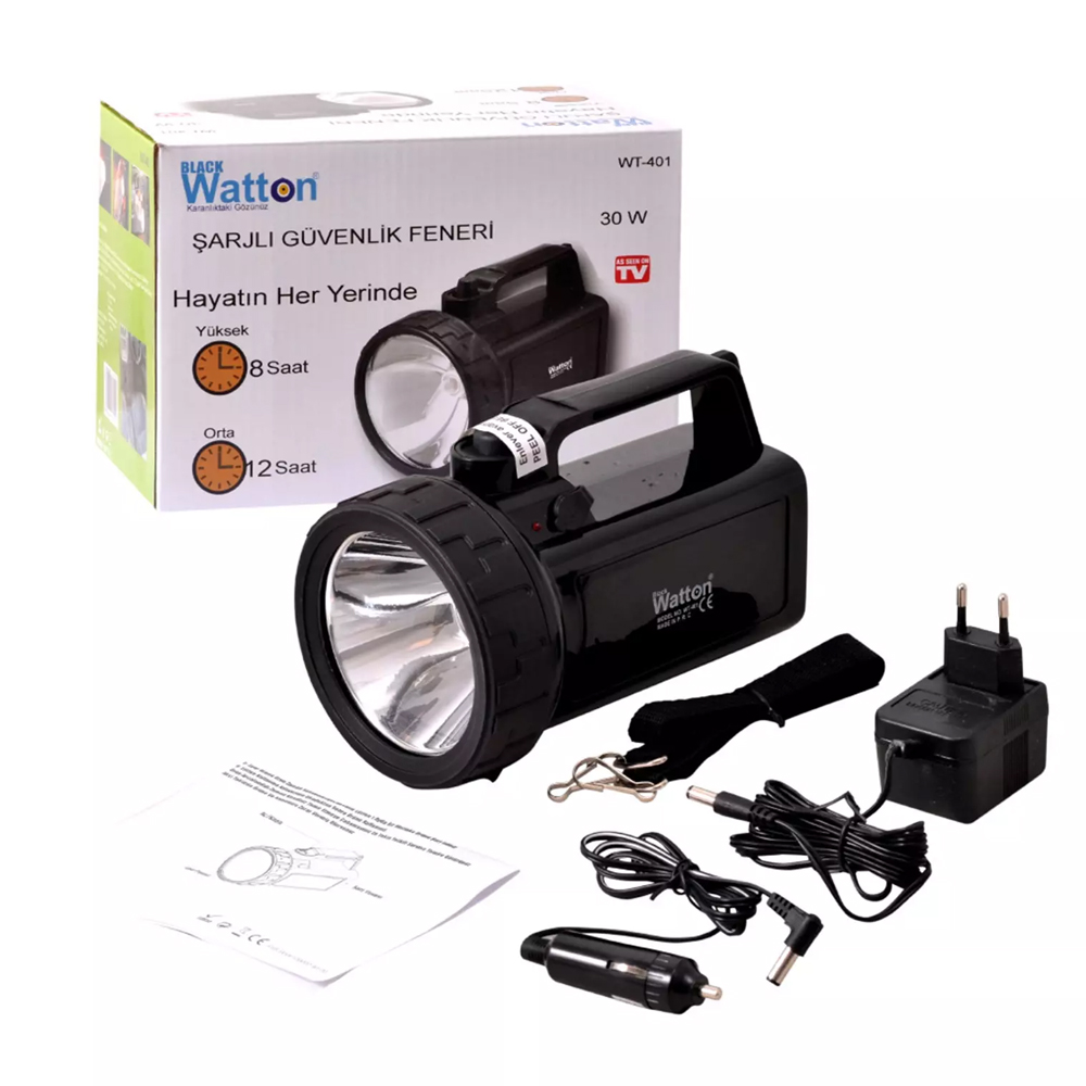 Güvenlik Feneri 30 W Kuvvetinde Wt-401 Güvenlik Feneri 30 W Kuvvetinde Wt-401