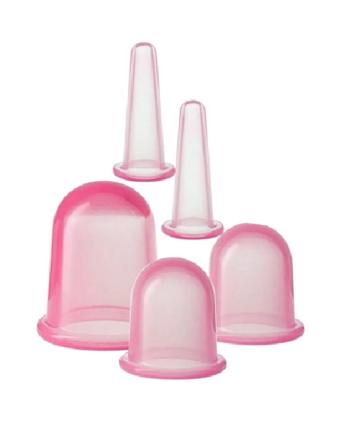 Hacamat Kupası Seti Silikon - 5li Set - Selülit Masaj Seti Hacamat Kupası Seti Silikon - 5li Set - Selülit Masaj Seti