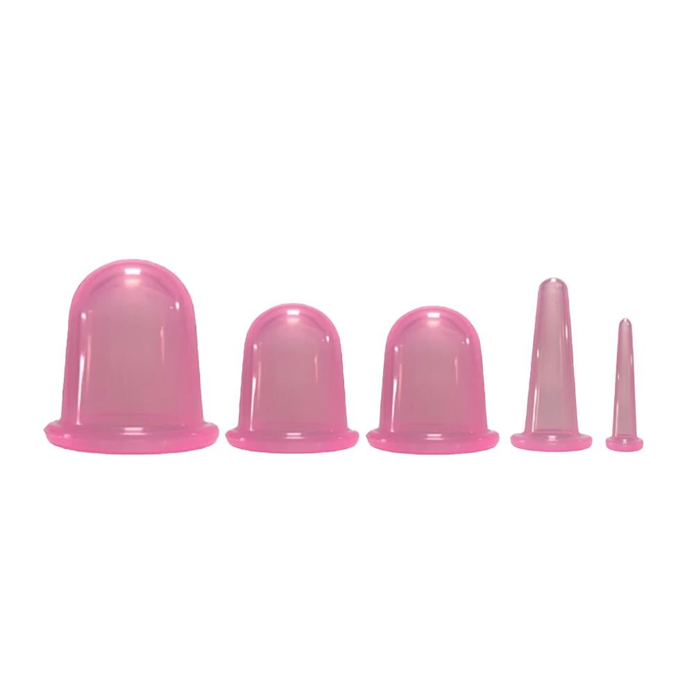 Hacamat Kupası Seti Silikon - 5li Set - Selülit Masaj Seti Hacamat Kupası Seti Silikon - 5li Set - Selülit Masaj Seti