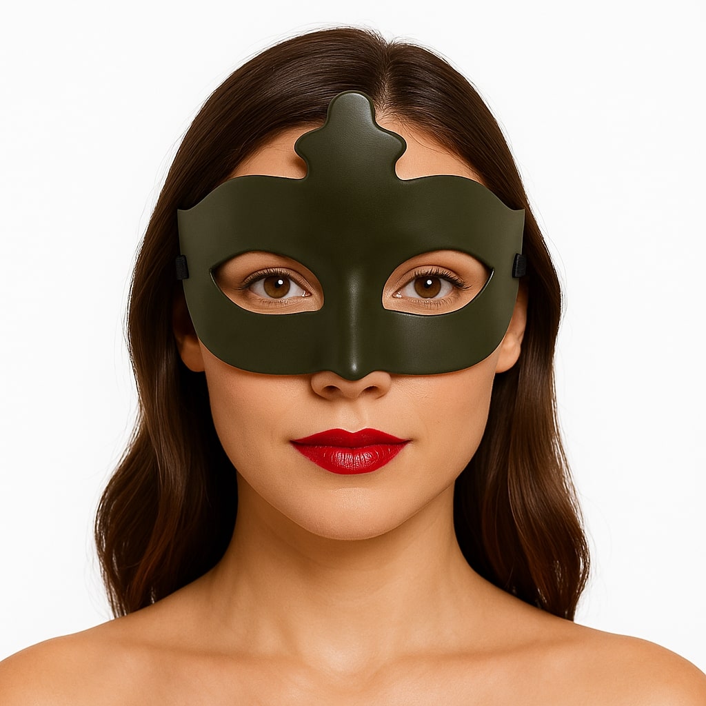 Haki Yeşil Renk Masquerade Kostüm Partisi Venedik Balo Maskesi Haki Yeşil Renk Masquerade Kostüm Partisi Venedik Balo Maskesi