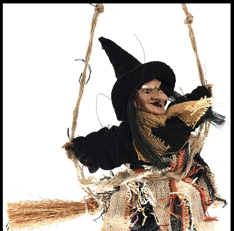 Halloween Dekoratif Cadı Welcome Cadı Kapı Süsü 19x18x5 cm (CLZ)