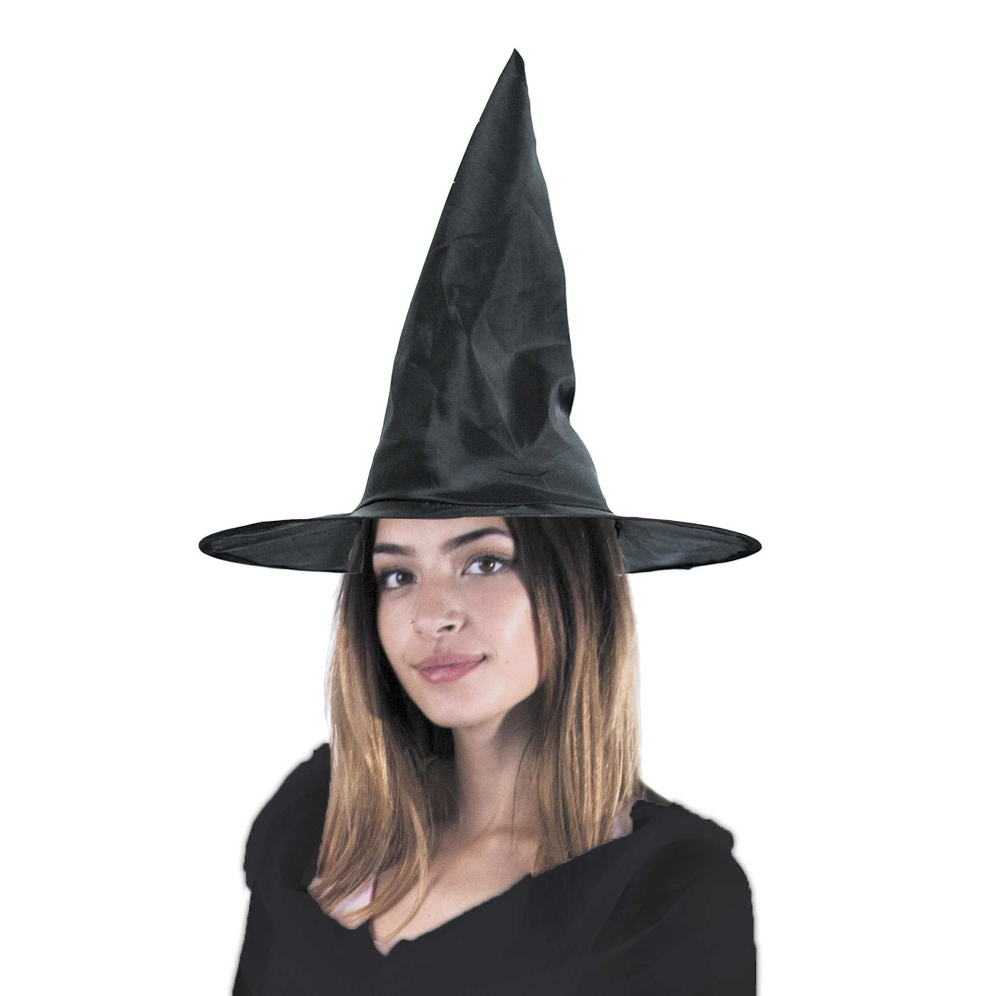 Siyah Renk Cadı Şapkası  (CLZ)