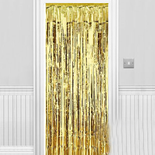 Işıltılı Duvar ve Kapı Perdesi Gold 90x200 cm (CLZ)