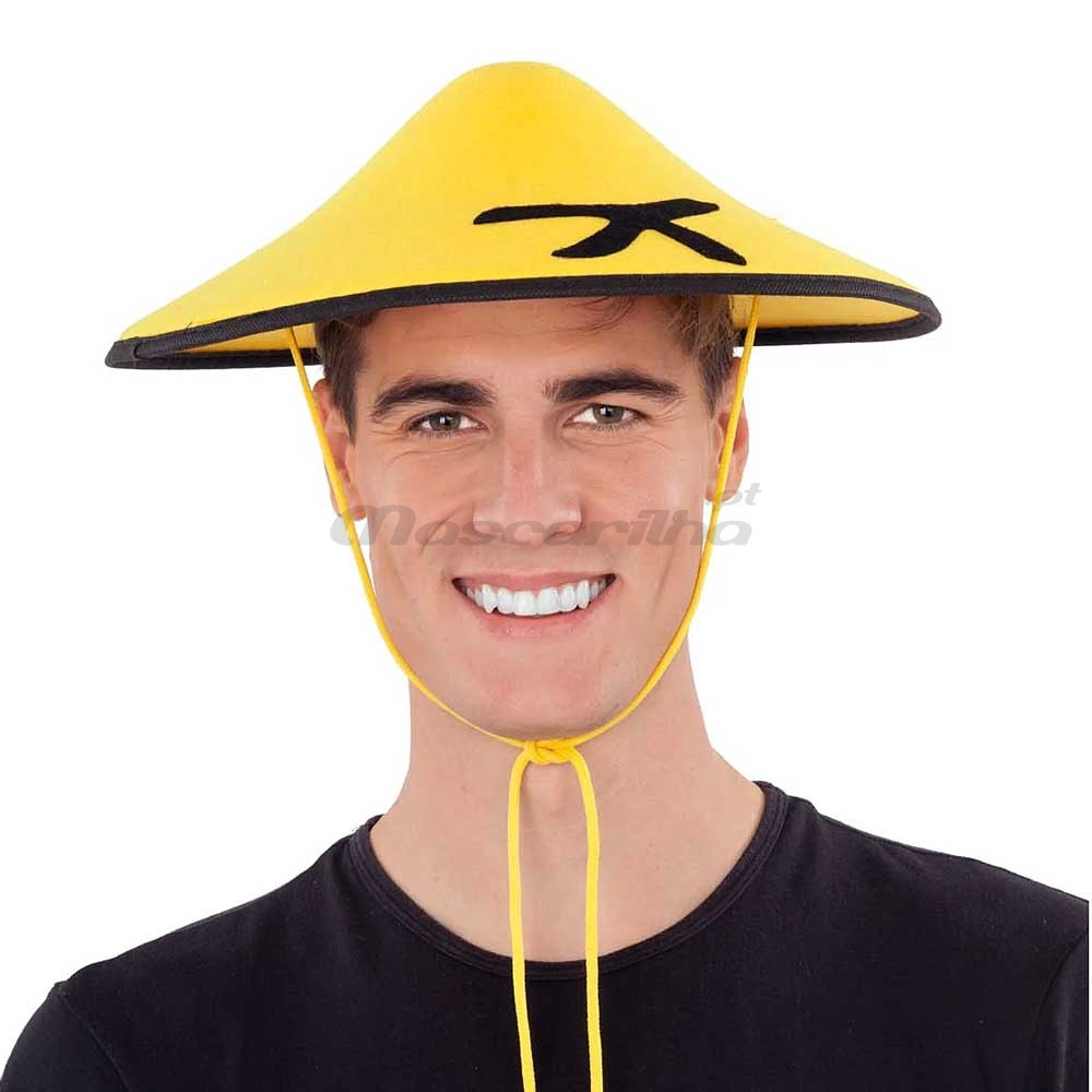 Japon Şapkası Çinli Şapkası Sarı Renk (CLZ)
