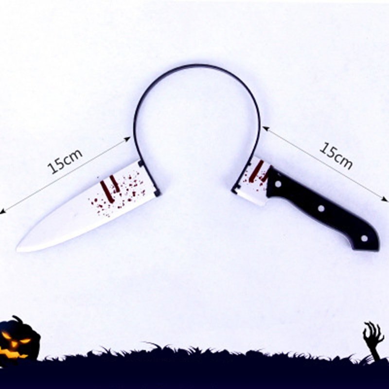 Kafaya Saplanmış Şaka Bıçağı Taç (CLZ)