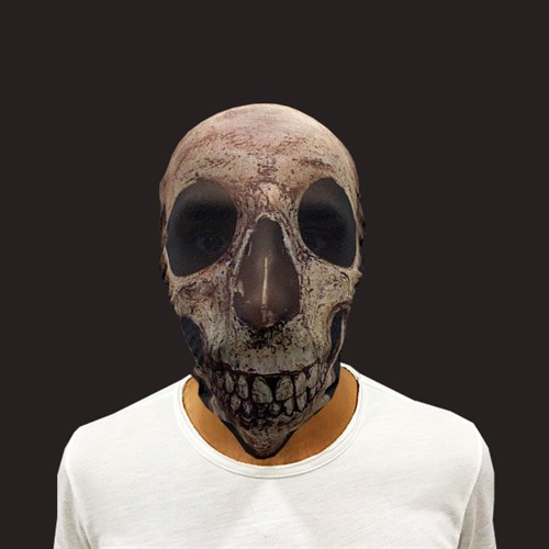 Kafaya Tam Geçmeli Bez Kuru Kafa Maskesi - Streç Korku Maskesi - 3D Baskılı Maske Model 9 (CLZ)