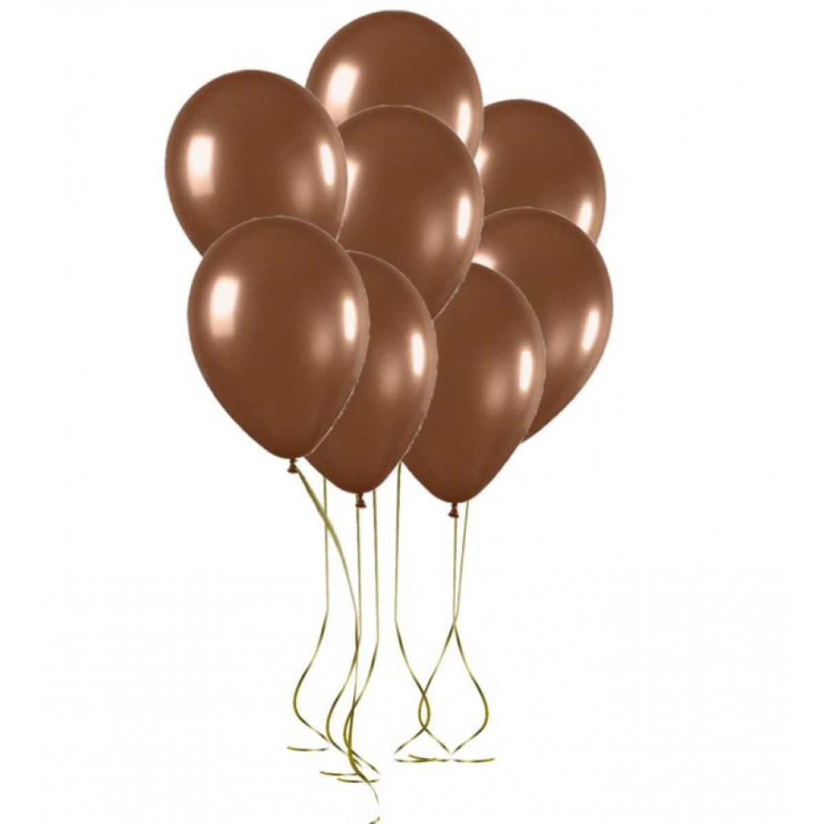 Kahverengi Balon Pastel Balon 100 Adet (CLZ)