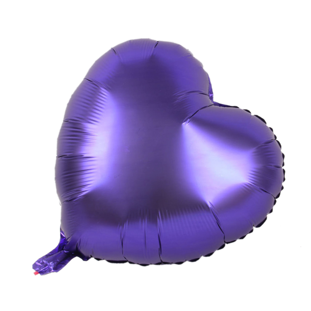 Kalp Balon Folyo Mor 60 cm 24 inç (CLZ)