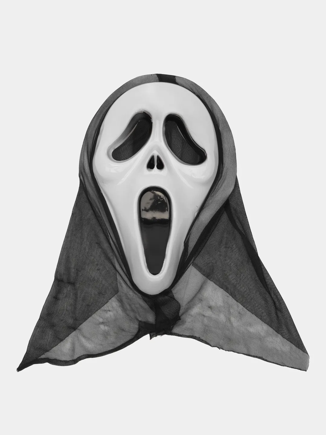 Kapşonlu Çığlık Maskesi Scream Maskesi - Hayalet Maskesi 33x21 cm (CLZ)