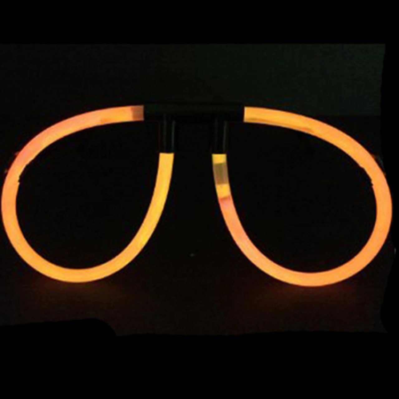 Karanlıkta Parlayan Fosforlu Glow Gözlük Fosforlu Gözlük Turuncu Renk (CLZ)