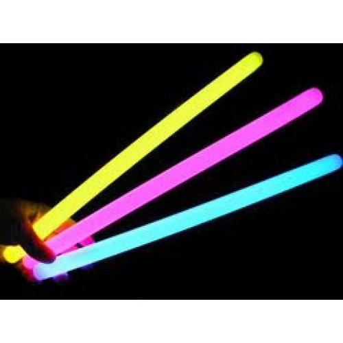 Karanlıkta Parlayan Fosforlu Glow Kalın Çubuk 20 cm 1 Adet (CLZ)