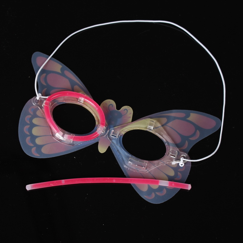 Karanlıkta Parlayan Fosforlu Glow  Kelebek Maske 1 Adet (CLZ)