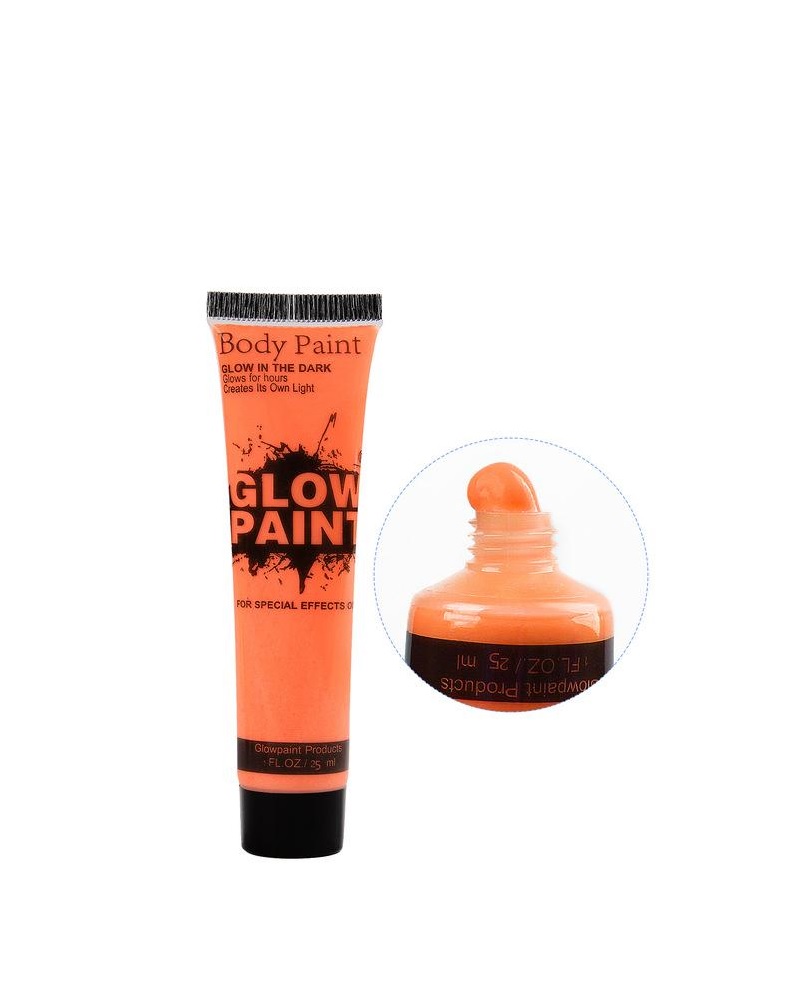 Karanlıkta Parlayan Fosforlu Neonlu Glow Parti Yüz Boyası Vücut Kremi Turuncu Renk Karanlıkta Parlayan Fosforlu Neonlu Glow Parti Yüz Boyası Vücut Kremi Turuncu Renk