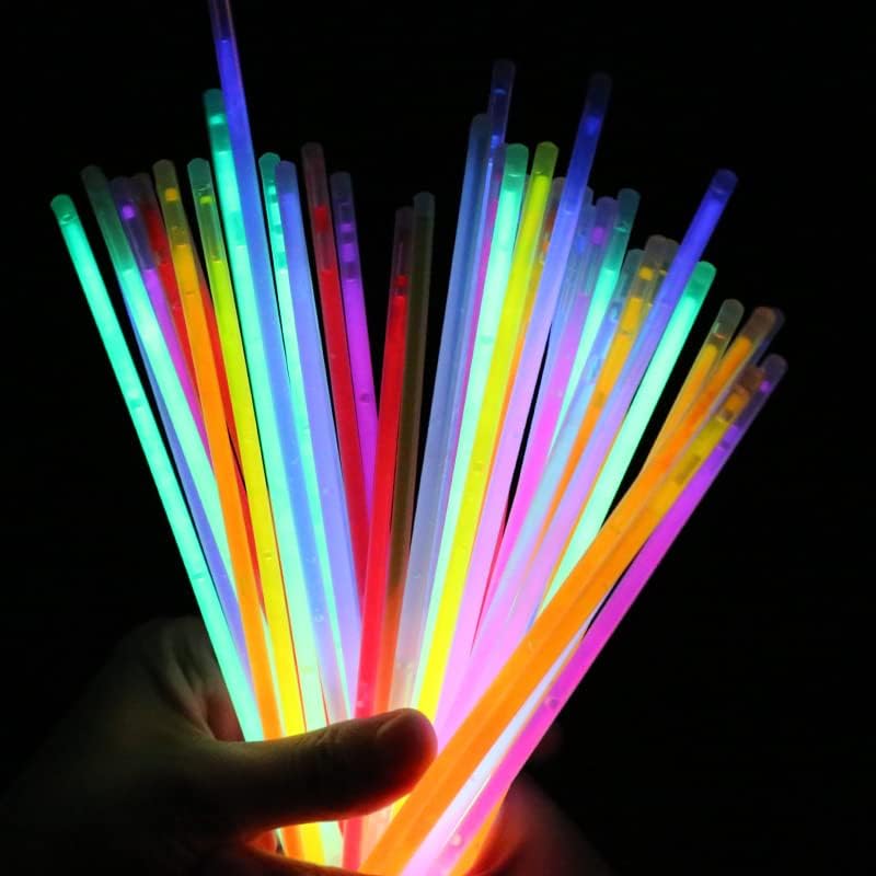 Karanlıkta Yanan Parlayan Fosforlu Glow  Çubuk Bileklik 50 Adet (CLZ)